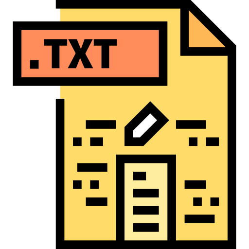 txt icono gratis