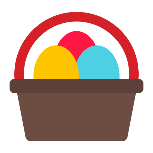 huevos de pascua icono gratis