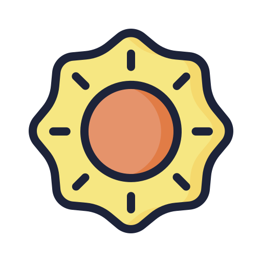 Sun free icon