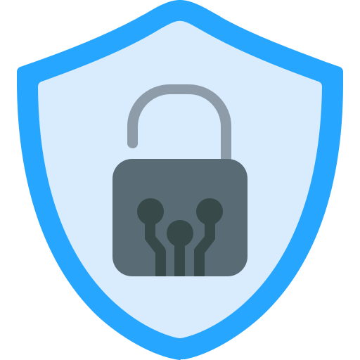 seguridad de datos icono gratis