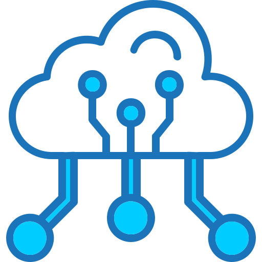 Cloud computing Generic Blue icon