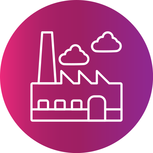 Factory Generic Flat Gradient Icon