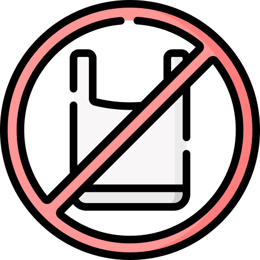 No plastic bags - Free signaling icons