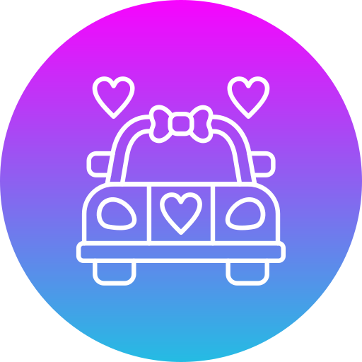 voiture de mariage Icône gratuit