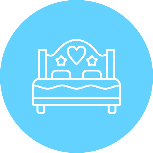 cama matrimonial icono gratis