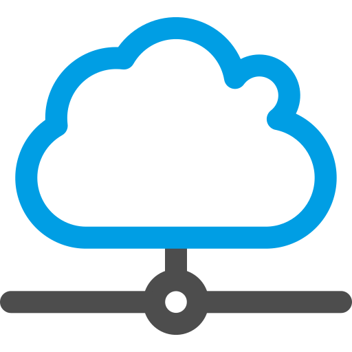computación en la nube icono gratis