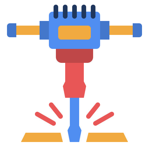 martillo neumático icono gratis