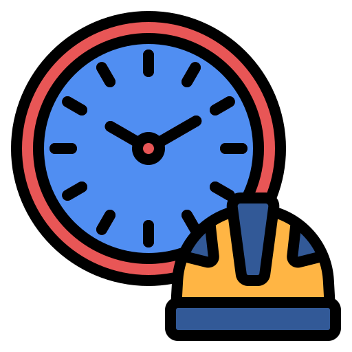 horas laborales icono gratis