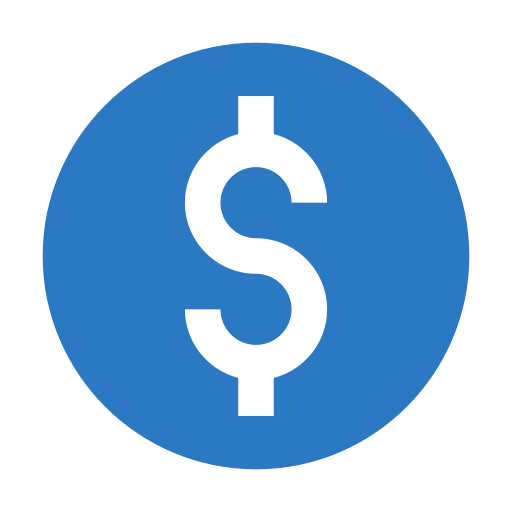 Dollar Generic Blue Icon