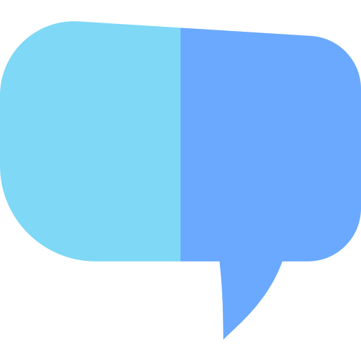 Speech bubble Basic Straight Flat icon