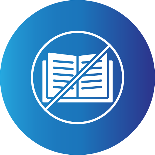 교육 없음 무료 아이콘