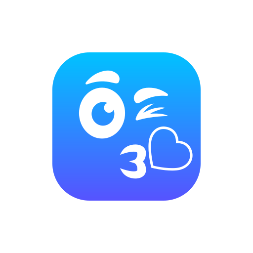 Kiss-wink-heart free icon