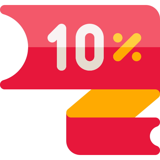 10 pourcent Icône gratuit