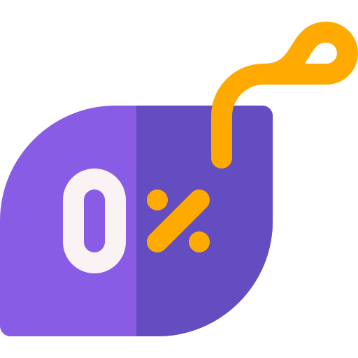 0 pour cent Icône gratuit 0 pour cent Icône gratuit