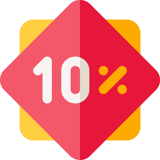 10 pourcent Icône gratuit