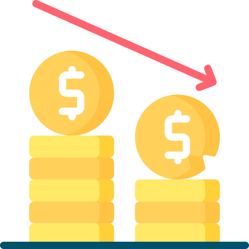 pérdida icono gratis