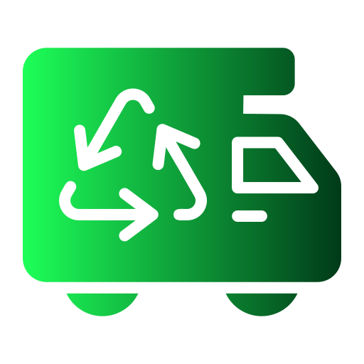 camión de reciclaje icono gratis