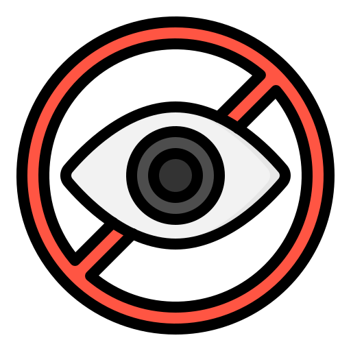 Close eye Generic Outline Color icon