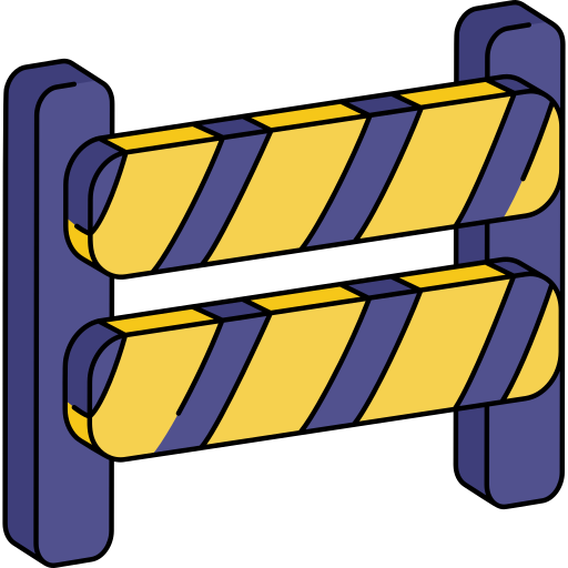 barrera de carretera icono gratis