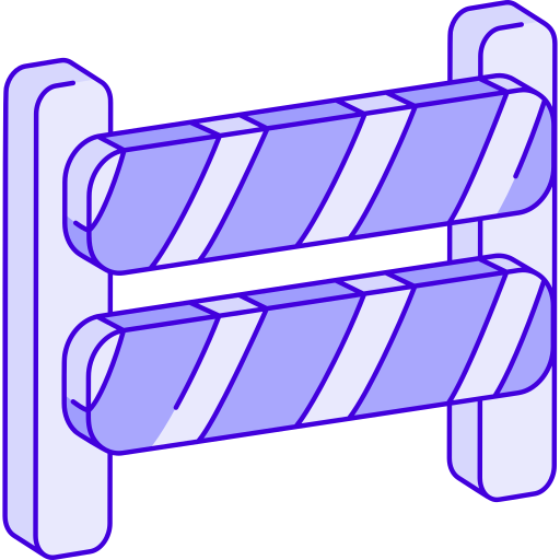 barrera de carretera icono gratis