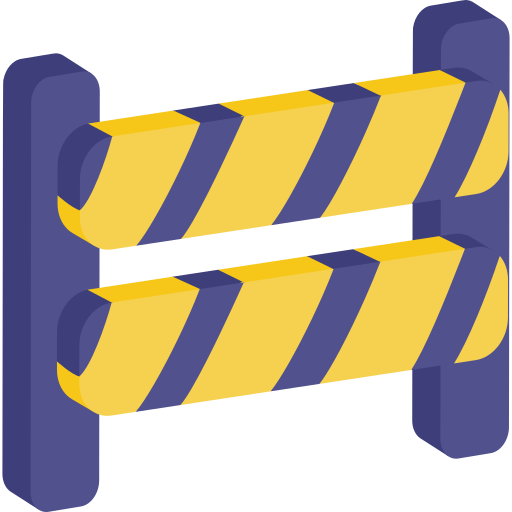 barrera de carretera icono gratis