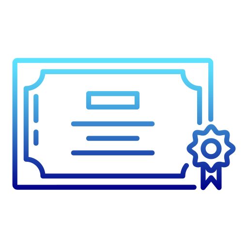 certificado icono gratis