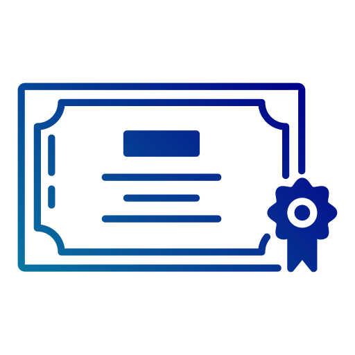 Certificate Generic Flat Gradient Icon