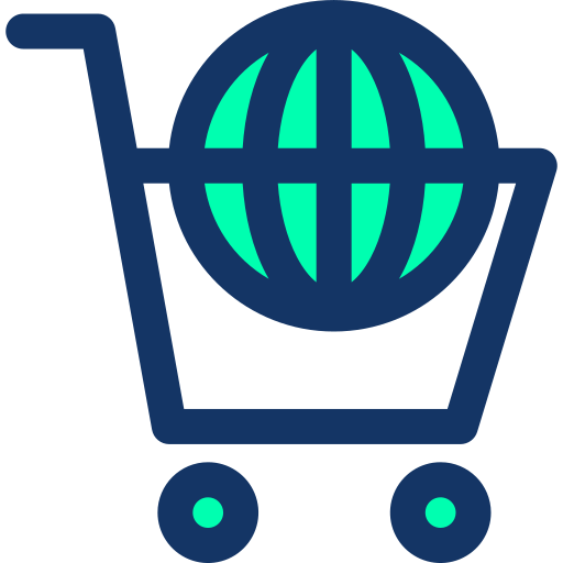 Online shopping icon Generic Outline Color