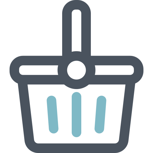 Shopping basket Generic Outline Color icon