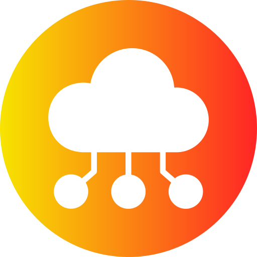 datos en la nube icono gratis