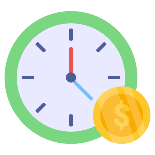 Time is money free icon