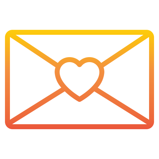 carta de amor icono gratis