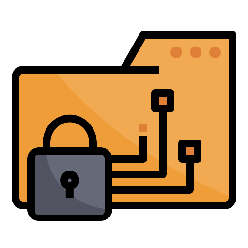 seguridad de archivos icono gratis