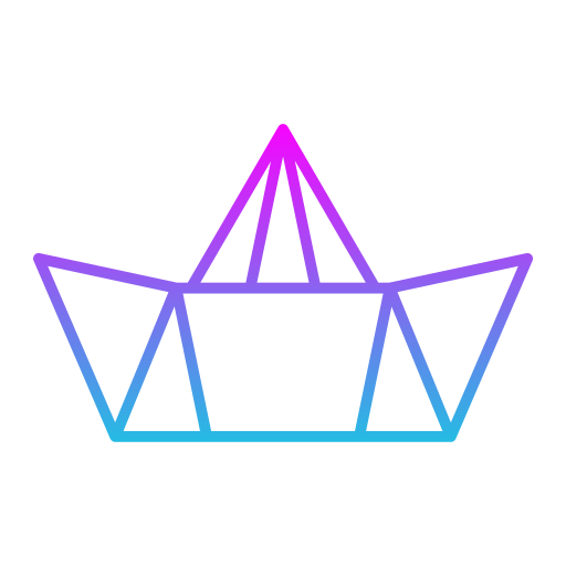 barco de papel icono gratis
