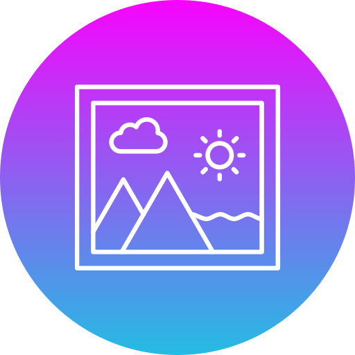 Image Generic Flat Gradient icon