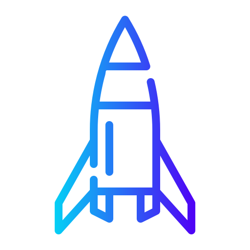 Rocket Super Basic Rounded Gradient icon