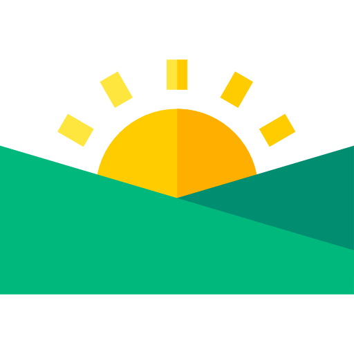 puesta de sol icono gratis