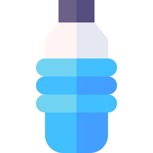 Water bottle Basic Straight Flat icon