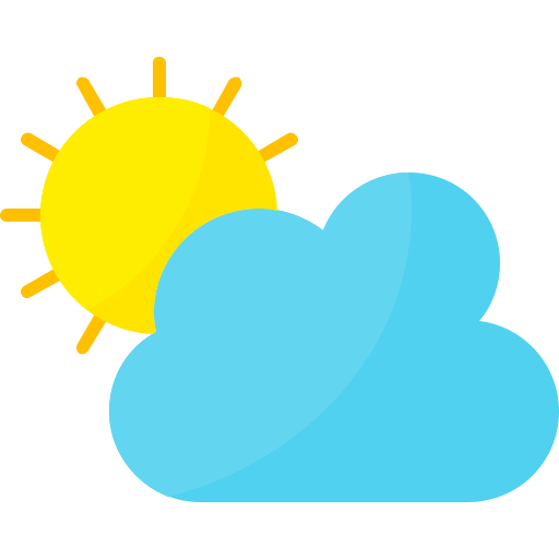 Clouds and sun Generic Flat icon