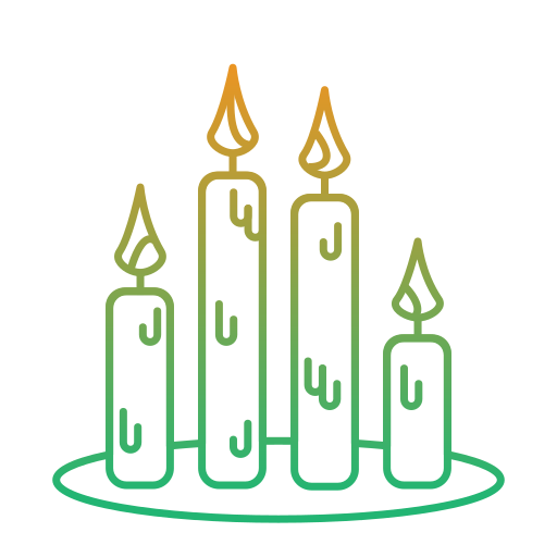 luz de las velas icono gratis