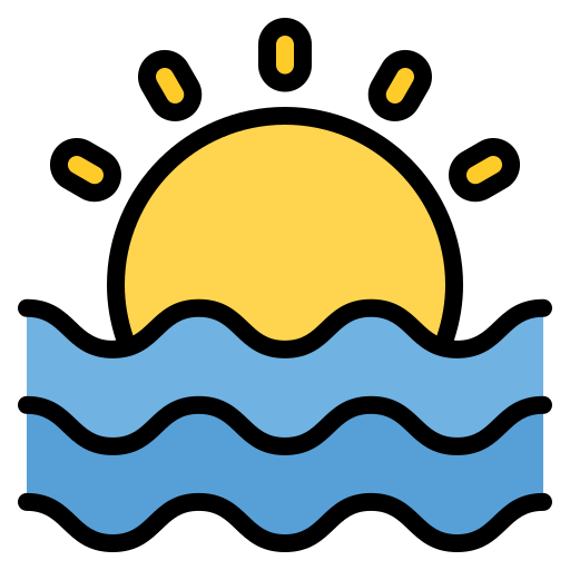 Sunset Generic Outline Color icon