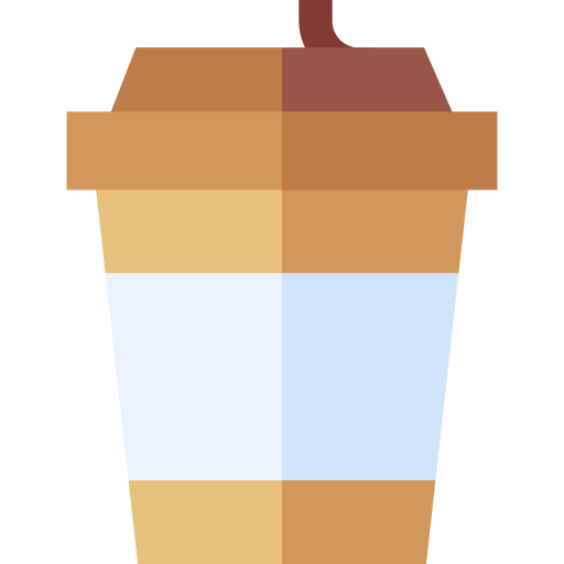 Coffee cup Basic Straight Flat icon