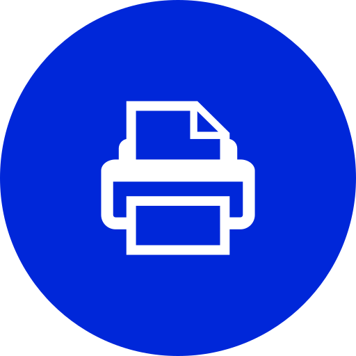 Print Generic Blue icon