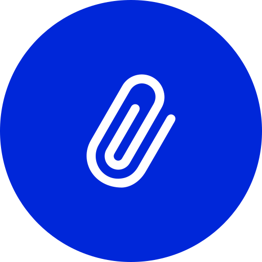 Attach Generic Blue icon