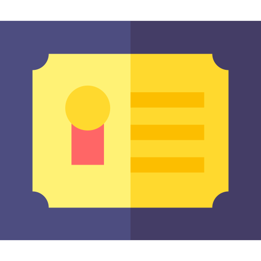 certificado icono gratis