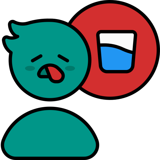 Thirsty Generic Outline Color icon