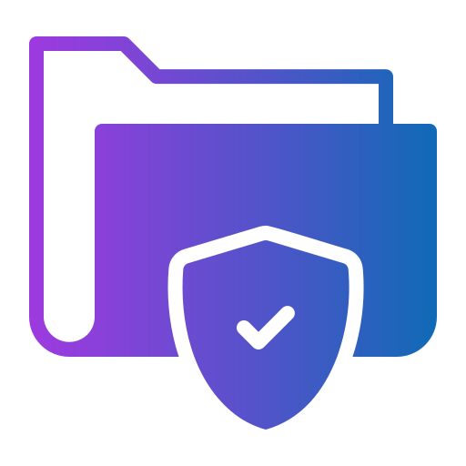 seguridad de datos icono gratis