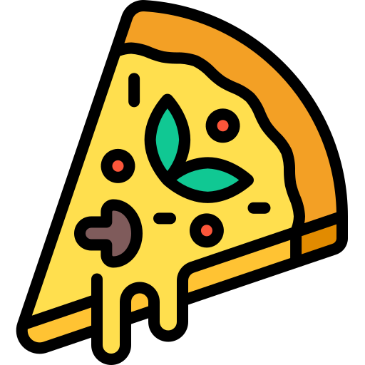 Pizza slice Generic Outline Color icon