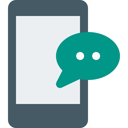 chat telefónico icono gratis