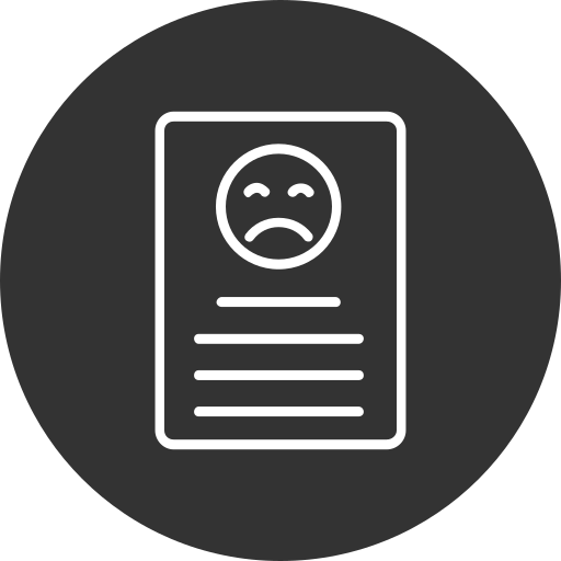 Bad review free icon